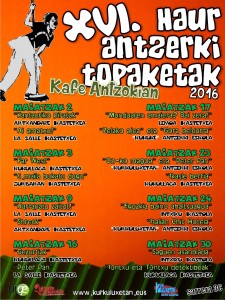 Haur antzerki Topaketen kartela 2016
